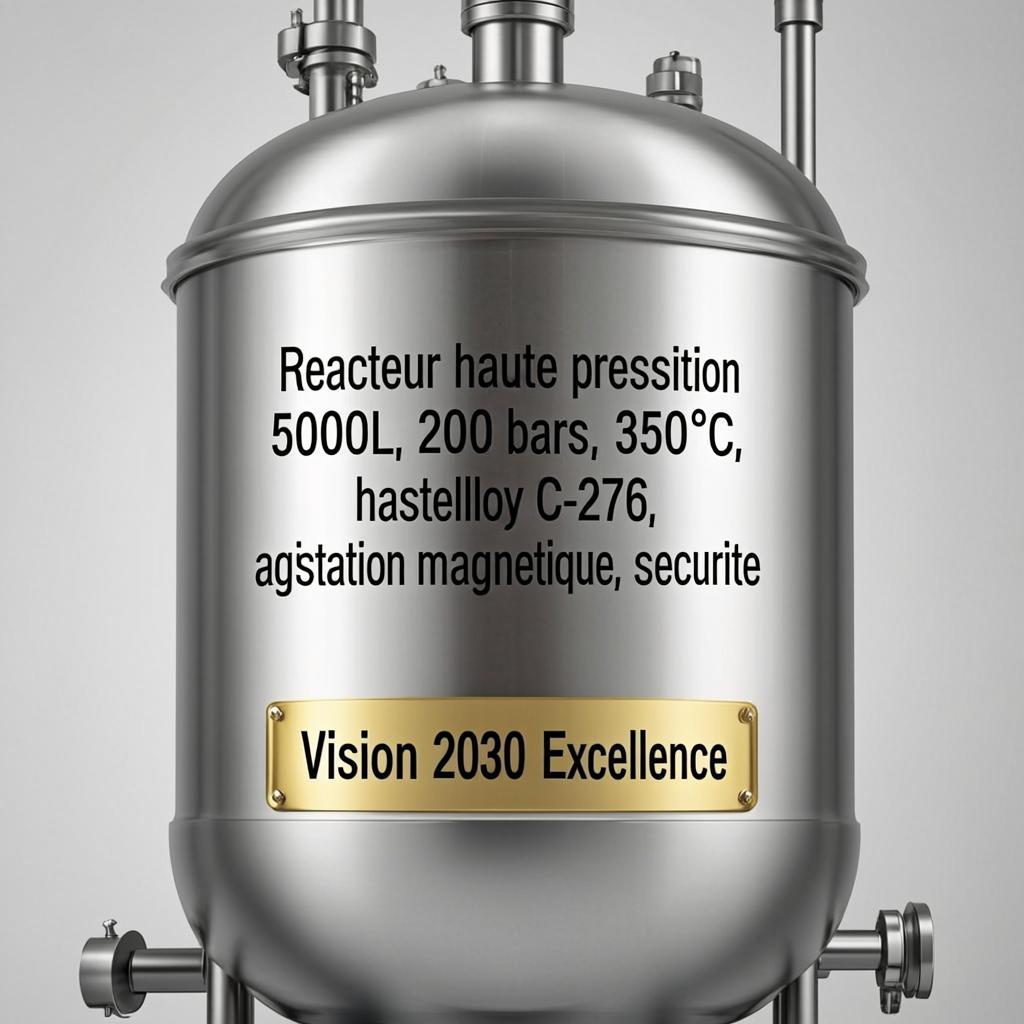 Réacteur Haute Pression 200 Bars 5000L
