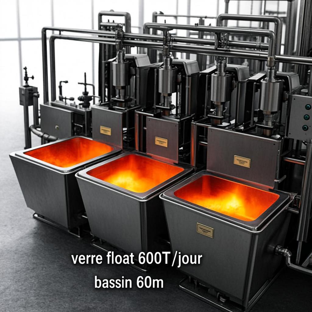 Four Verre Float 600t/j